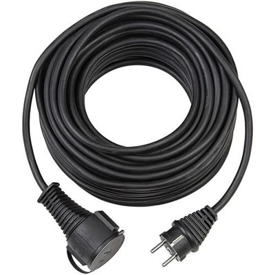 Brennenstuhl Tuinkabel 5m Verlengkabel 5 meter | Voor in de tuin en op het werk | Zwart | 1161420 - 1161420