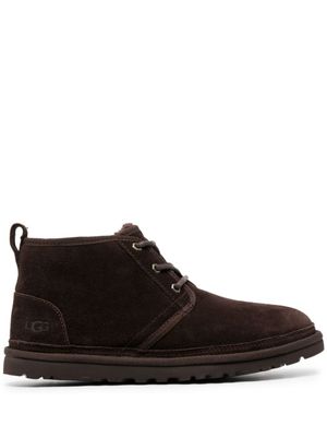UGG bottines en cuir Neumel à logo embossé - Marron