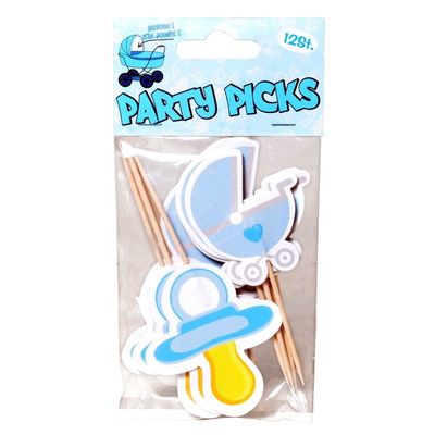 Prikkers met geboorte decoratie jongen Prikkers met geboorte decoratie jongen