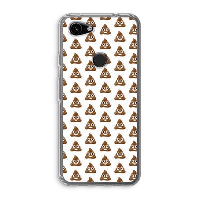 Poop emoji: Google Pixel 3a Transparant Hoesje