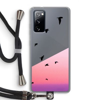 Fly away: Samsung Galaxy S20 FE / S20 FE 5G Transparant Hoesje met koord