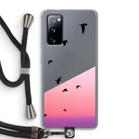 Fly away: Samsung Galaxy S20 FE / S20 FE 5G Transparant Hoesje met koord