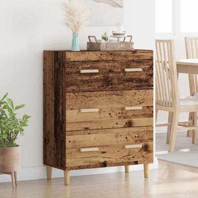 Dressoir Oud hout 34 x 69,5 x 90 cm Bewerkt hout