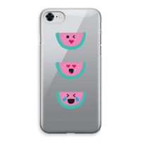 Smiley watermeloen: iPhone 8 Transparant Hoesje