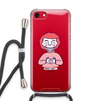 Hartje: iPhone SE 2020 Transparant Hoesje met koord