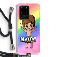 Chibi Maker man: Samsung Galaxy S20 Ultra Transparant Hoesje met koord