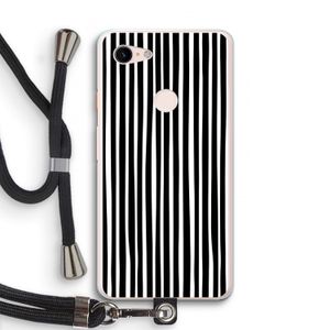 Stripes: Pixel 3 XL Transparant Hoesje met koord