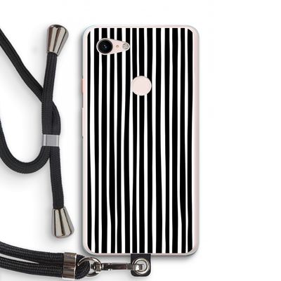 Stripes: Pixel 3 XL Transparant Hoesje met koord