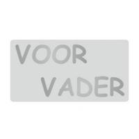 Etiket Voor Vader zilver/zilver 40x21