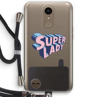 Superlady: LG K10 (2017) Transparant Hoesje met koord