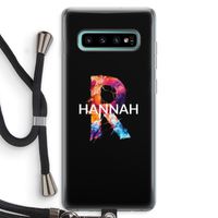 Abstract Spectrum: Samsung Galaxy S10 Plus Transparant Hoesje met koord