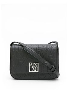 Armani Exchange sac porté épaule à logo embossé - Noir