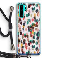 Tropical Dots: Huawei P30 Pro Transparant Hoesje met koord