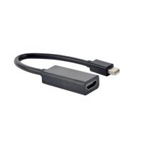 Adapter Mini DisplayPort naar HDMI GEMBIRD A-MDPM-HDMIF4K-01 Zwart 15 cm