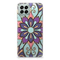 Samsung Galaxy M33 | TPU Case | Purple Flower