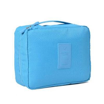 2 PC'S handige reizen cosmetische make-up toilettas geval Wash organisator opbergetui Bag (hemelsblauw)