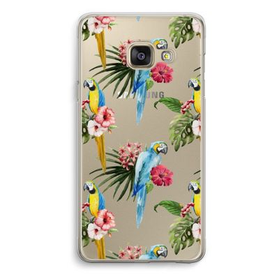 Kleurrijke papegaaien: Samsung A3 (2017) Transparant Hoesje