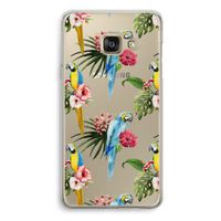 Kleurrijke papegaaien: Samsung A3 (2017) Transparant Hoesje