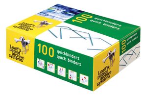 Loeff&apos;s quickbinder Lengte 100 mm. Doos van 100 stuks.