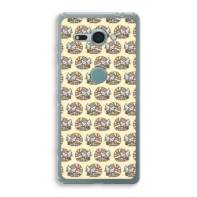 Slapende poes: Sony Xperia XZ2 Compact Transparant Hoesje