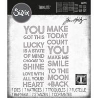 Sizzix • tim holtz thinlits die set bold text #2 7pcs