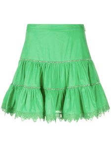 Charo Ruiz Ibiza Argy tiered miniskirt - Vert