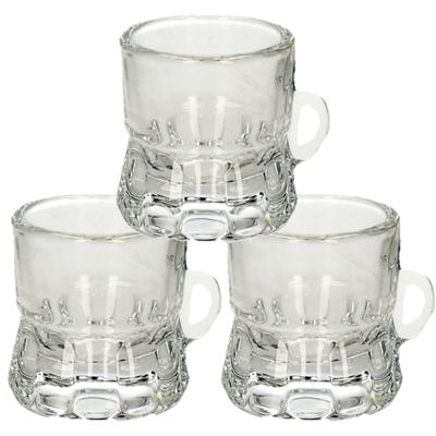 Shotglas - 1x - vorm bierpul glaasje/glas - met handvat - 2cl - Oktoberfest