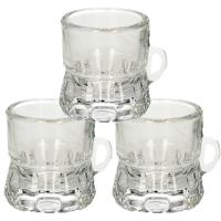 Shotglas - 1x - vorm bierpul glaasje/glas - met handvat - 2cl - Oktoberfest
