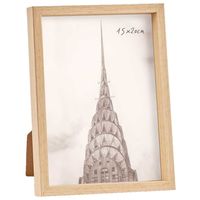 Kunststof fotolijst met hout look geschikt voor een foto van 15 x 20 cm   -