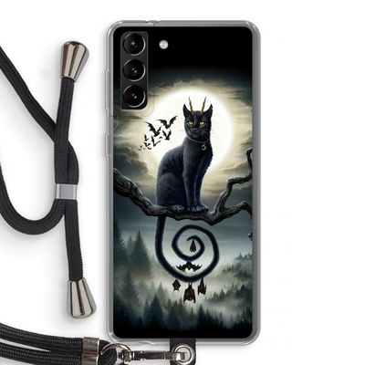 Moonlight Companions: Samsung Galaxy S21 Plus Transparant Hoesje met koord