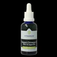 Vitakruid Vegan Omega 3 algenolie 1250 tryglyceriden 500 DHA 50 Milliliter