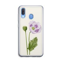 Purple poppy: Samsung Galaxy A40 Transparant Hoesje