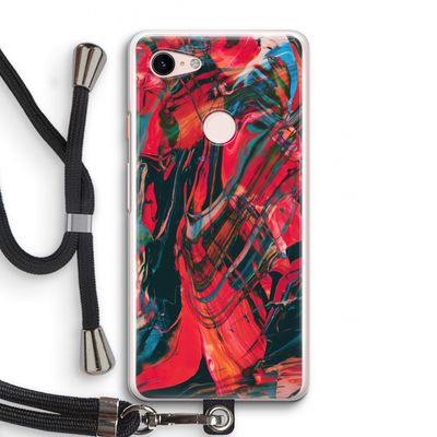 Endless Descent: Pixel 3 Transparant Hoesje met koord