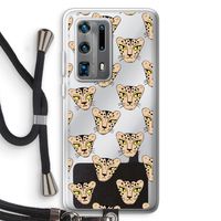Tijger: Huawei P40 Pro Plus Transparant Hoesje met koord