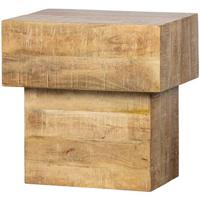 WOOOD Balk Too Salontafel - Hout - Naturel - 50x50x35