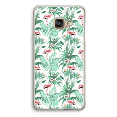 Flamingo bladeren: Samsung Galaxy A3 (2016) Transparant Hoesje