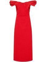 Rebecca Vallance robe-bustier Chiara à coupe mi-longue - Rouge