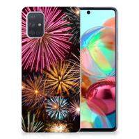 Samsung Galaxy A71 | Sillicone Back Cover | Vuurwerk