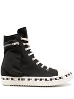 Rick Owens DRKSHDW baskets montantes à slogan imprimé - Noir