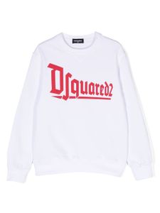 DSQUARED2 KIDS sweat Relax à logo imprimé - Blanc