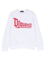 DSQUARED2 KIDS sweat Relax à logo imprimé - Blanc