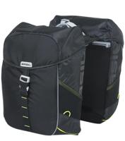 Basil Dubbele fietstas miles 34 liter 13 x 26 x 35 cm (2x) - zwart / lime Basil Dubbele fietstas miles 34 liter 13 x 26 x 35 cm (2x) - zwart / lime