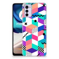 Motorola Moto G42 | TPU Hoesje | Blokken Kleurrijk