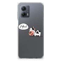 Motorola Moto G53 Telefoonhoesje met Naam Cow - thumbnail