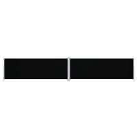vidaXL Windscherm uittrekbaar 180x1000 cm zwart - thumbnail