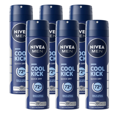 Nivea Men Cool Kick Deodorant Spray Voordeelverpakking