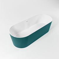 Vrijstaand bad Mondiaz Noble | 180x75 cm | Solid surface | Ovaal | Smag - Talc