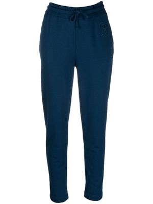 Sonia Rykiel pantalon de jogging à logo brodé - Bleu