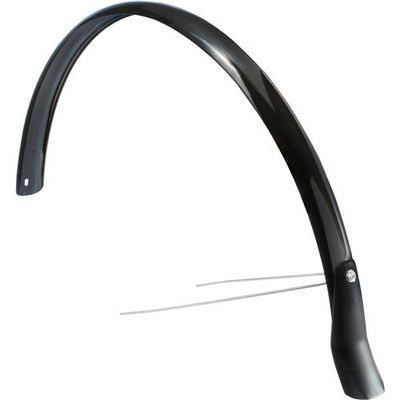 Eurofender lampo achterspartbord 58mm - 28 inch zwart