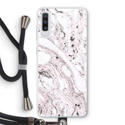 Mengelmoes: Samsung Galaxy A70 Transparant Hoesje met koord